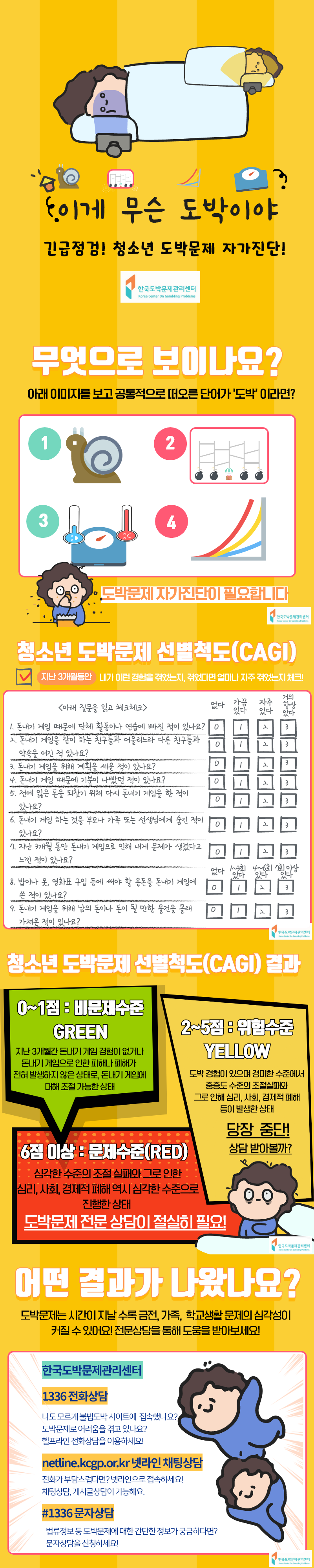 [서경초등학교-3118 (첨부) 충청북도교육청 학교자치과] 청소년 도박문제 자가진단 카드뉴스 합본