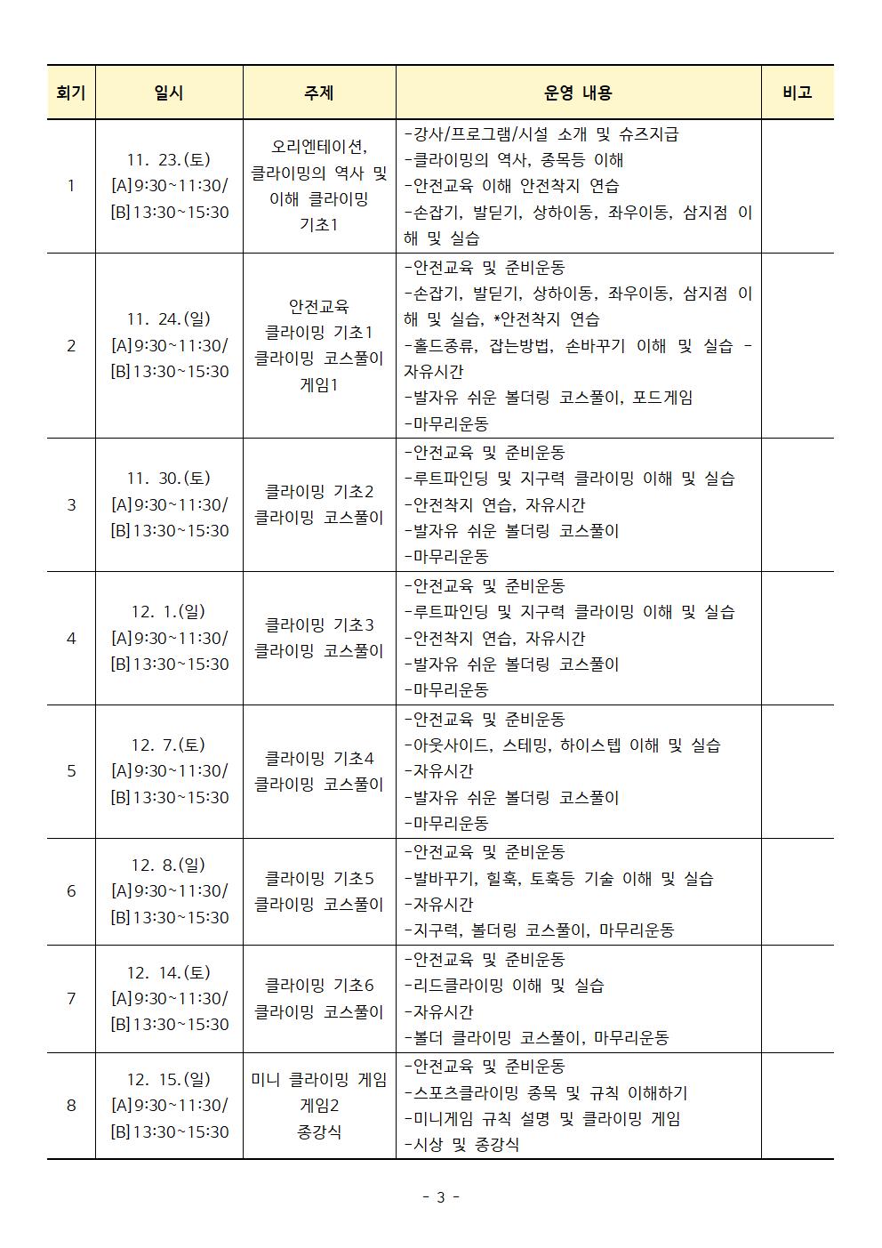 충청북도교육청 재정복지과_몸튼튼 주말늘봄학교 세부프로그램 계획003